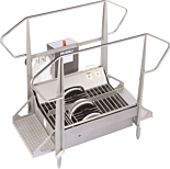 BSX800 Series Compact Walk Through Dual Wet Boot Scrubbers by Best Sanitizers