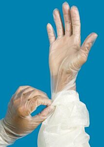 Gloves; Cleanroom, L, 9.5", Nitrile, ISO 6, ISO 7, ISO 8, Valutek