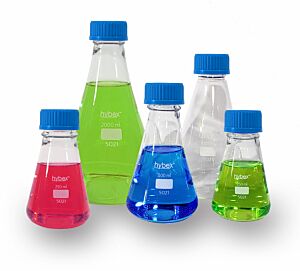 Hybex™ Erlenmeyer Flask with GL45 CAP, 250 ml, 12/Pack, by Benchmark Scientific