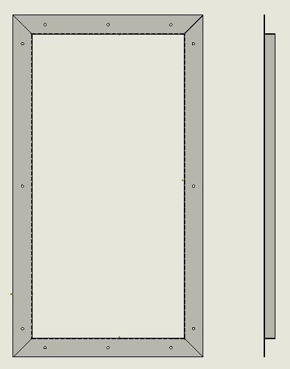 Front and side view of Loose mounting bracket